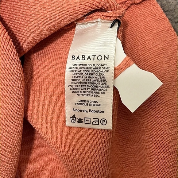 Babaton Sculpt Knit Racer Cropped Tank in coral - size 2XL - Picture 9 of 9